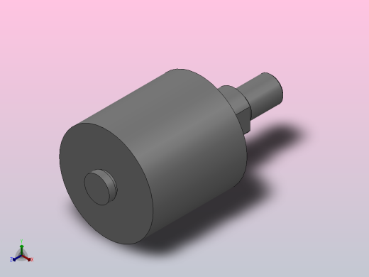 纵向型导向型滚轮_RGL-30-30-M18正等轴测缩略图