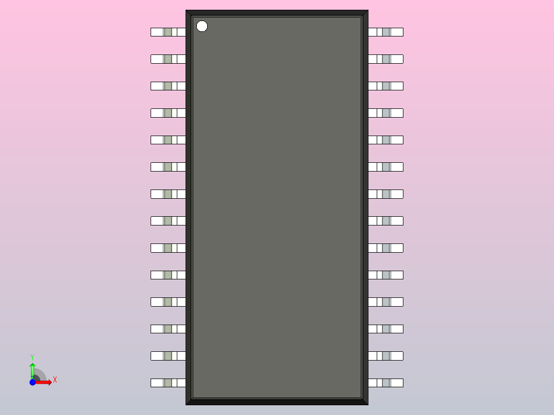106x SOIC 封装（小外形集成电路）SOIC127P1180X275-28N前视图