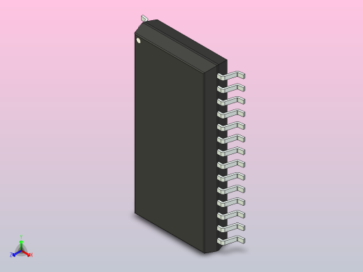 106x SOIC 封装（小外形集成电路）SOIC127P1180X275-28N正等轴测缩略图