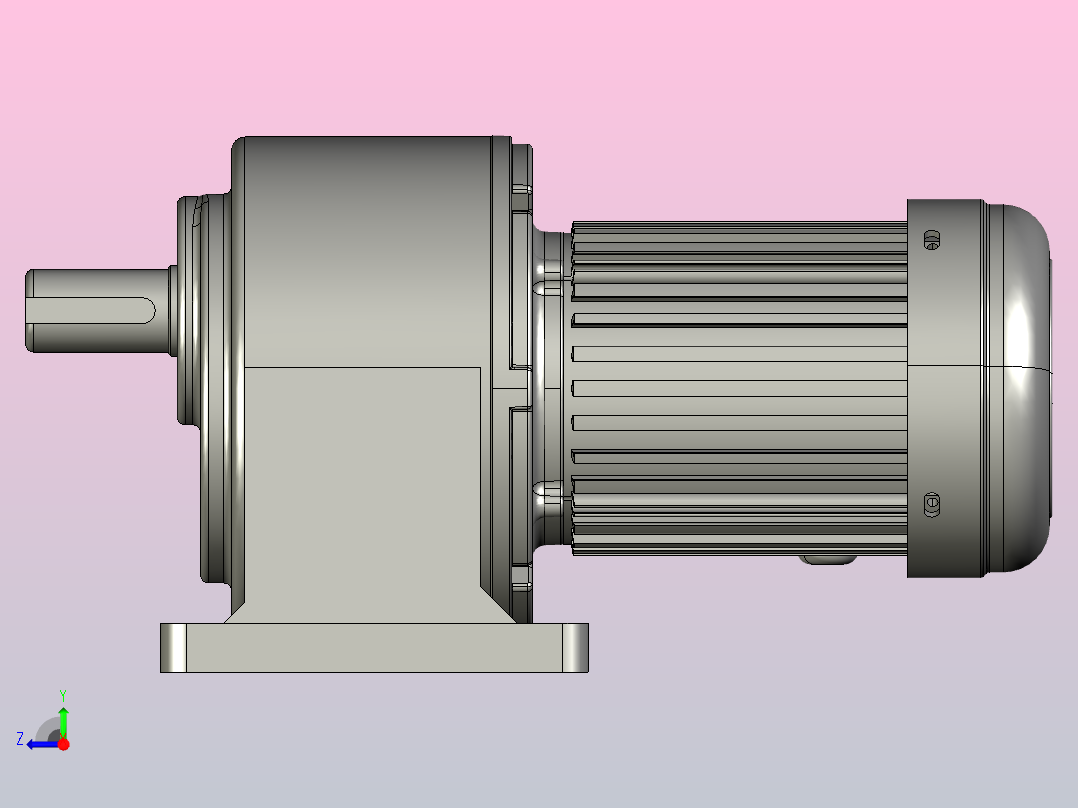 交流减速机ZHN400-S-100K-200K(32轴）右视图