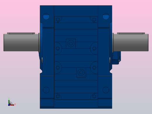 K97底脚轴伸式安装螺旋锥齿轮减速机K97-YV0.75-8P-152.31-M1-0°-A+B前视缩略图