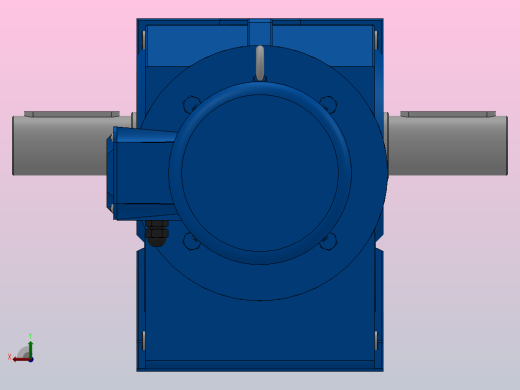 K97底脚轴伸式安装螺旋锥齿轮减速机K97-YV0.75-8P-152.31-M1-0°-A+B后视缩略图