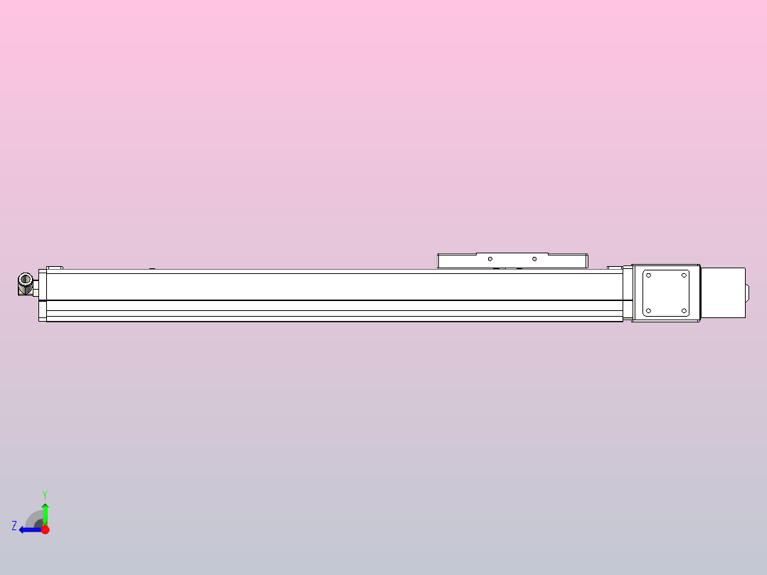 MCB10无尘皮带滑台[MCB10-L32-400-L-100W-C3]右视图