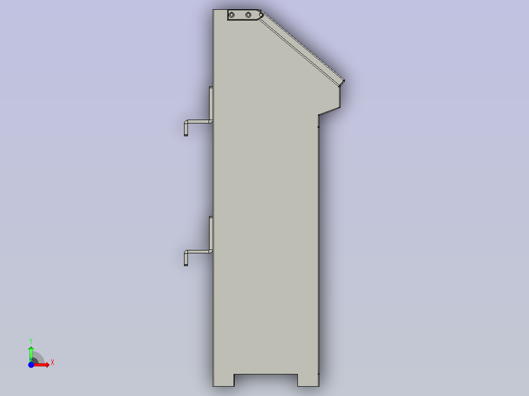自动升降环形动力生产称重线设计-Electriccontrolcabinetcombination电控柜组合-V2前视图