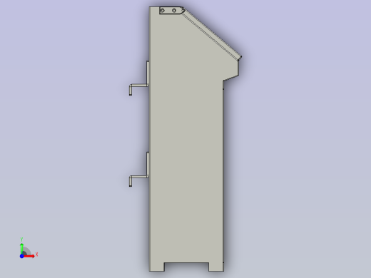 自动升降环形动力生产称重线设计-Electriccontrolcabinetcombination电控柜组合-V2前视缩略图