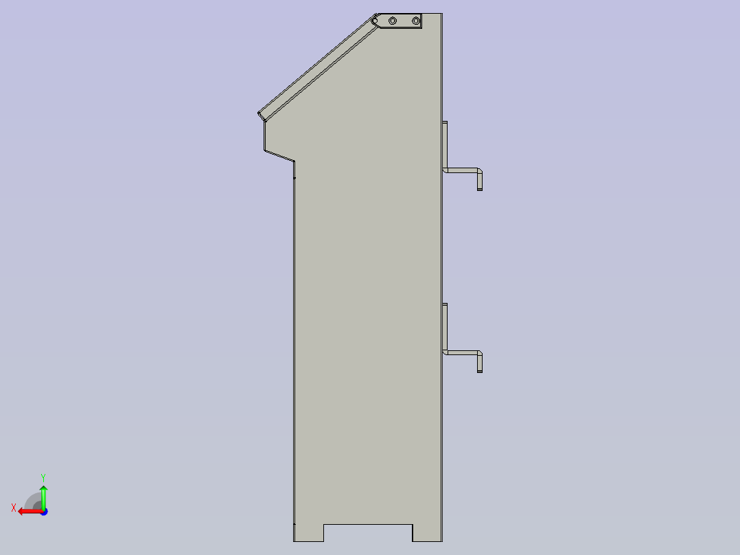 自动升降环形动力生产称重线设计-Electriccontrolcabinetcombination电控柜组合-V2后视图
