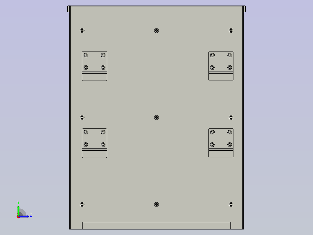 自动升降环形动力生产称重线设计-Electriccontrolcabinetcombination电控柜组合-V2左视图