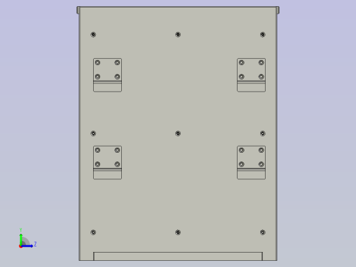 自动升降环形动力生产称重线设计-Electriccontrolcabinetcombination电控柜组合-V2左视缩略图