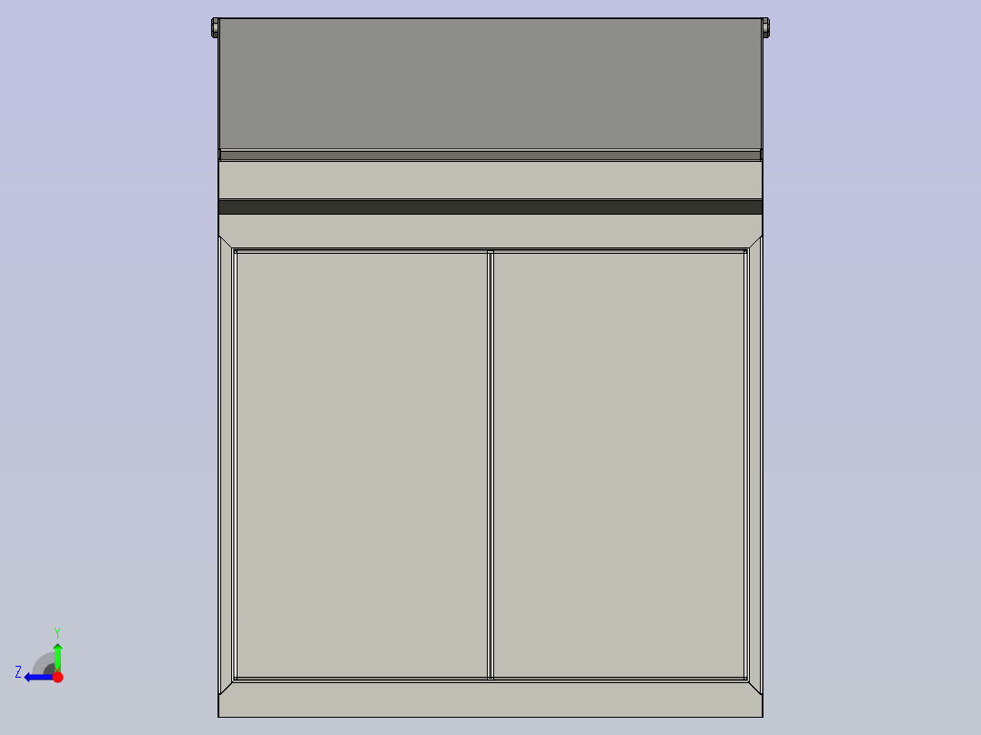 自动升降环形动力生产称重线设计-Electriccontrolcabinetcombination电控柜组合-V2右视图