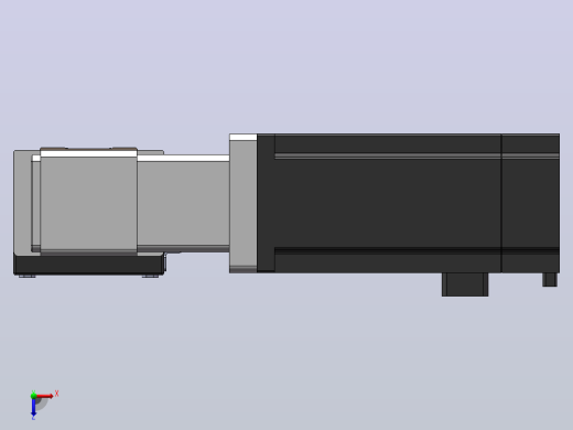 DMB65-RTCR同步带模组直线模组（电机右折带电机座）[DMB65-L66S300-DT100-C2U-RTCR]俯视缩略图