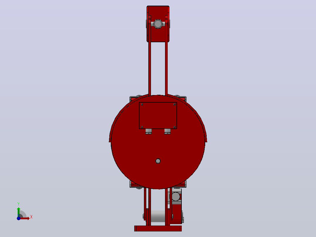 MWZB400～800系列电磁鼓式制动器_MWZB800-700B-25%前视图