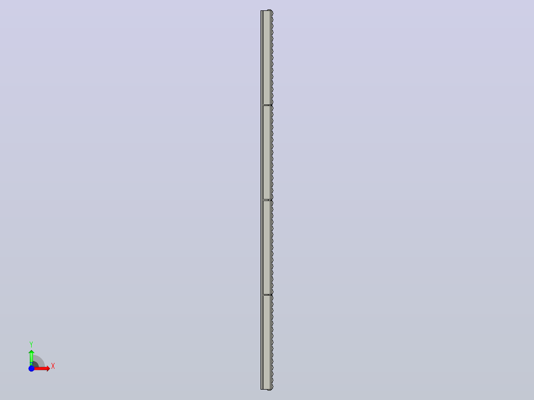 GZ-HL-1-C1单排滚珠护栏前视图