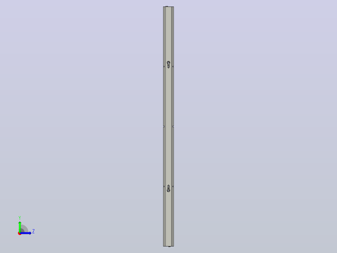 GZ-HL-1-C1单排滚珠护栏左视图