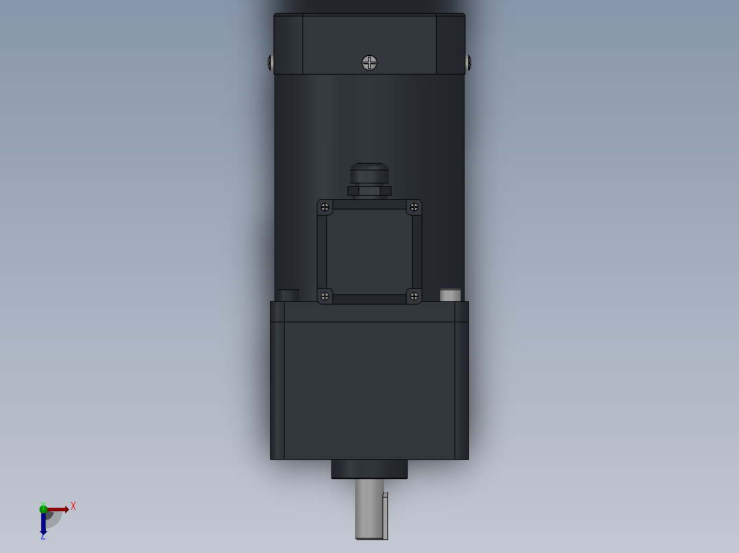 100AC(140W、160W、180W、200W、250W)微型交流（圆轴）组合型电机[100YS200WDV22H-100GF7.5H]俯视图