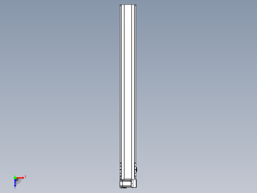 皮带直线轴半封闭可选导轨TPA-HNB-175D-140-L1600-RU-Y-P75-N3俯视缩略图