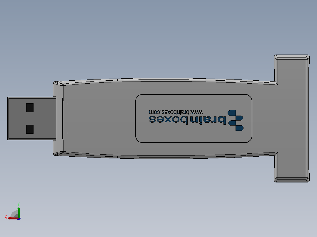 USB 转串口适配器后视图
