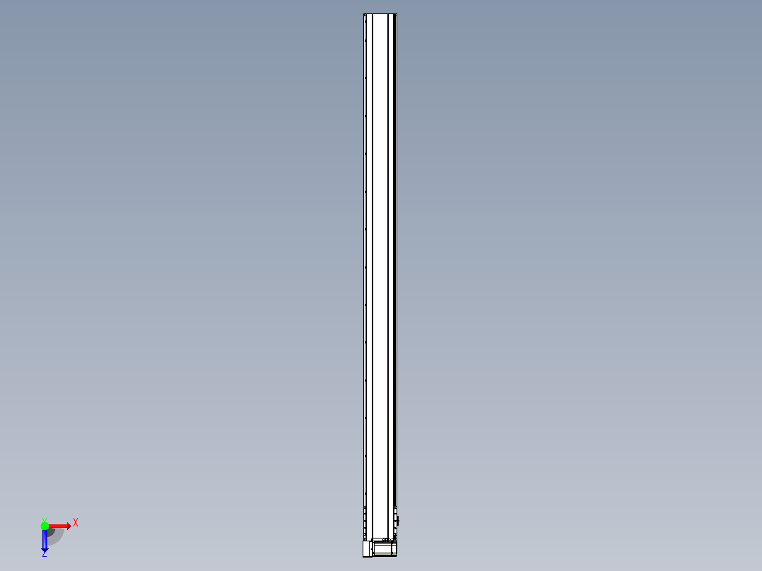 皮带直线轴半封闭可选导轨TPA-HNB-175D-140-L2500-LU-C-P75-N3俯视图