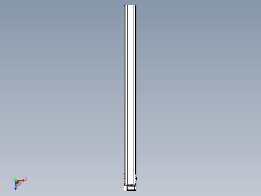 皮带直线轴半封闭可选导轨TPA-HNB-175D-140-L2500-LU-C-P75-N3俯视缩略图