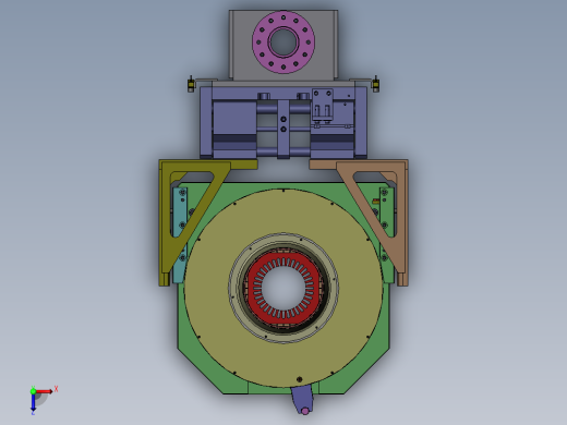 电机定子夹持器、工装夹具俯视缩略图