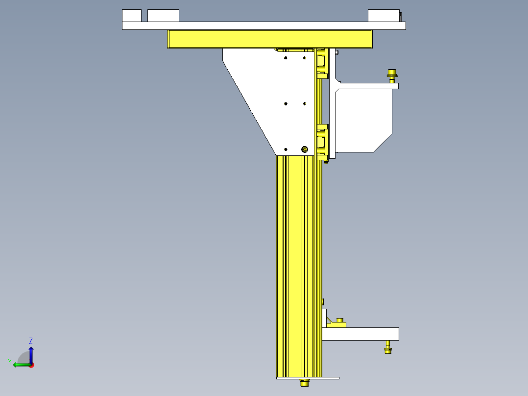 料架升降机左视图