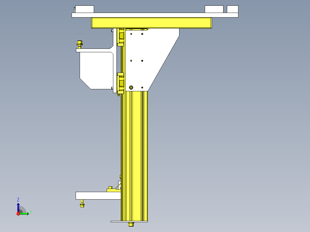 料架升降机右视图
