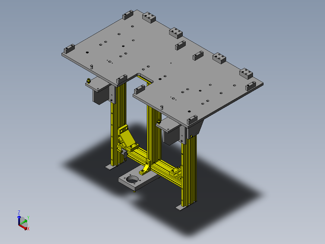 料架升降机正等轴测图