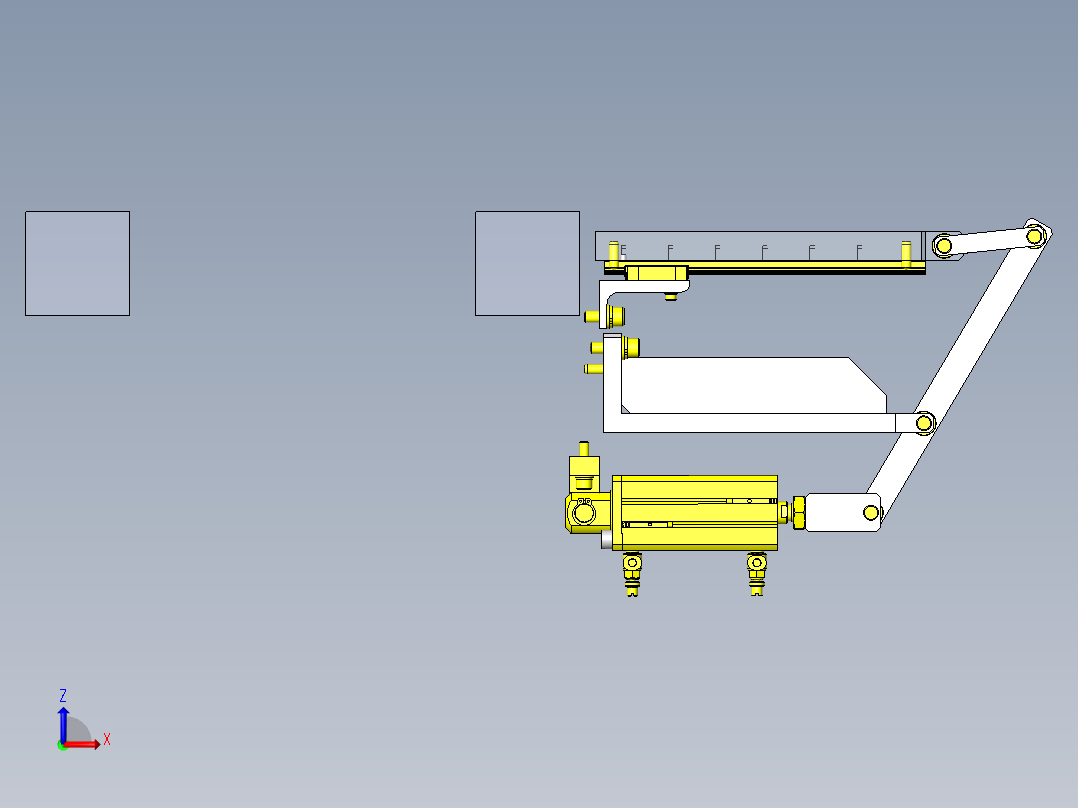 长冲程滑动机构前视图