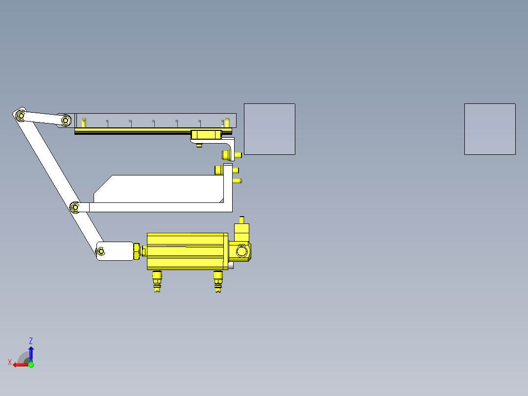长冲程滑动机构后视图