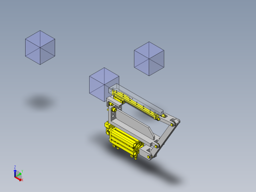 长冲程滑动机构正等轴测缩略图