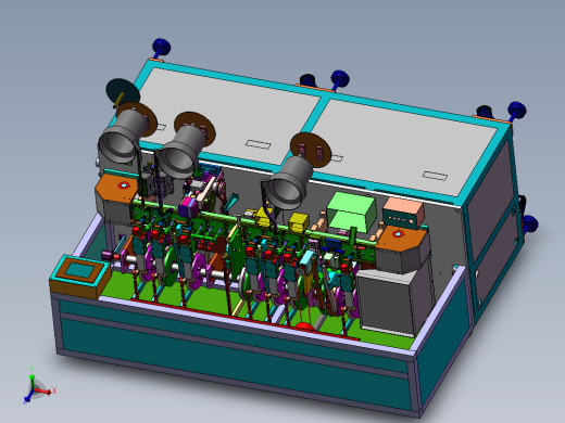 纯凸轮组装设备3D图纸 H962 非标自动化设备3D图纸3D模型