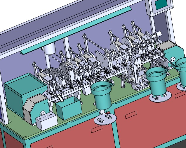 纯凸轮组装设备3D图纸 H962 非标自动化设备3D图纸3D模型
