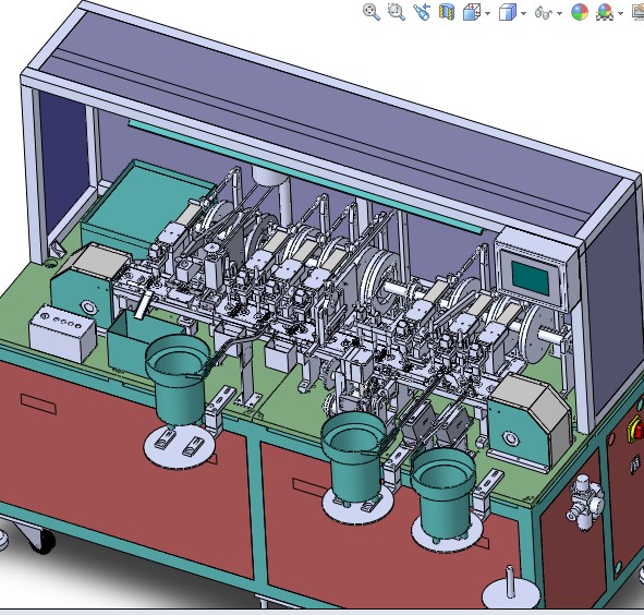 纯凸轮组装设备3D图纸 H962 非标自动化设备3D图纸3D模型
