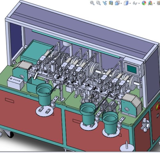 纯凸轮组装设备3D图纸 H962 非标自动化设备3D图纸3D模型缩略图
