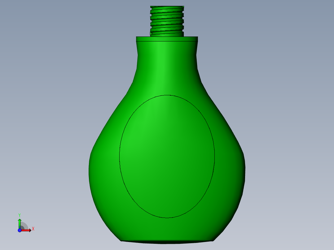 创意瓶子设计前视图