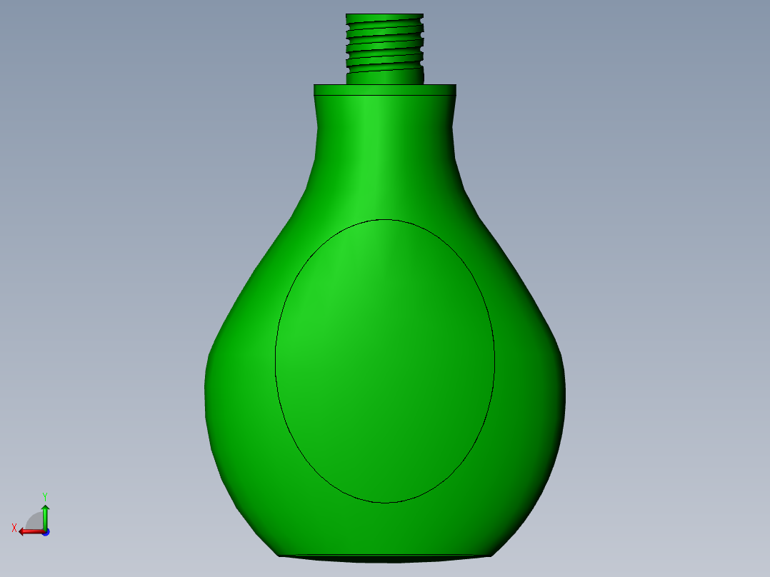 创意瓶子设计后视图