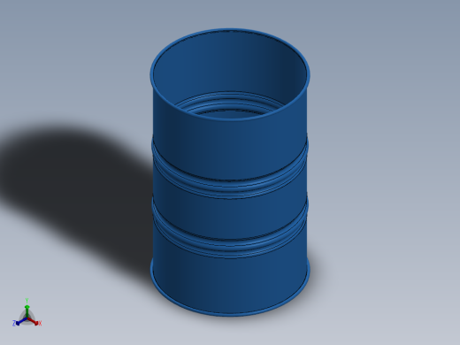废料桶正等轴测缩略图