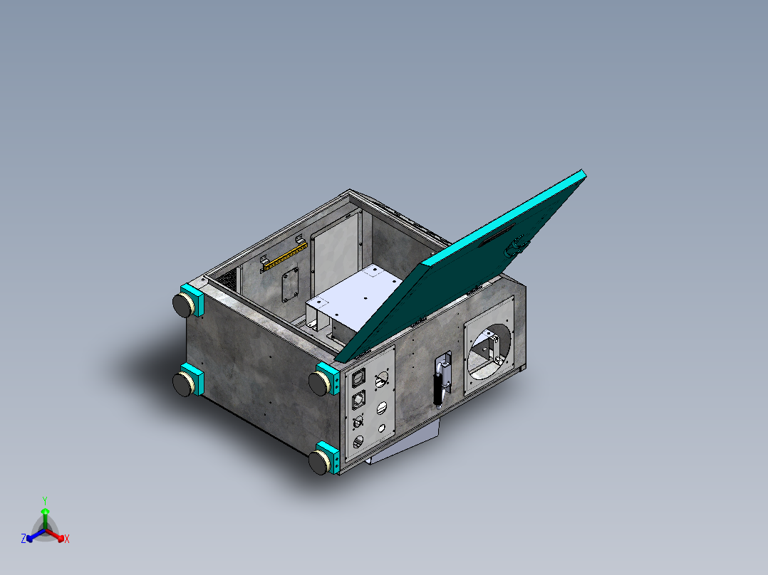 Z53 操作台 电控箱15套合集正等轴测图