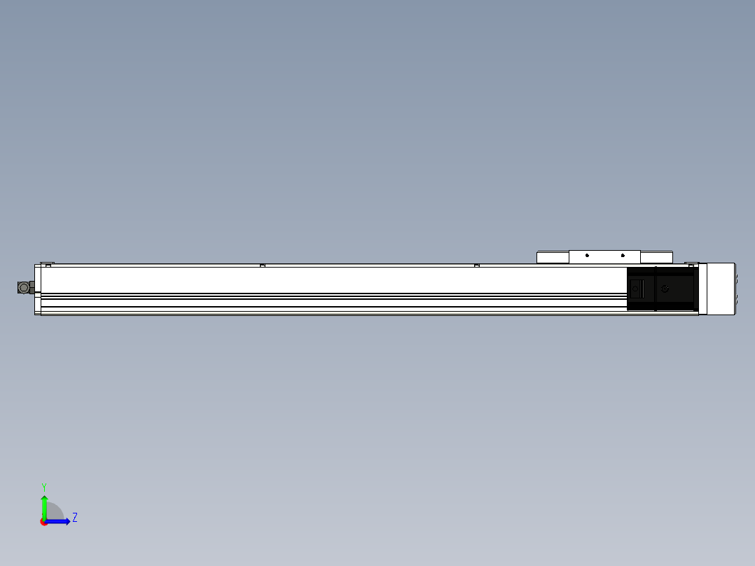 Toyo东佑达直线模组-ECH14-650-BR-200W左视图