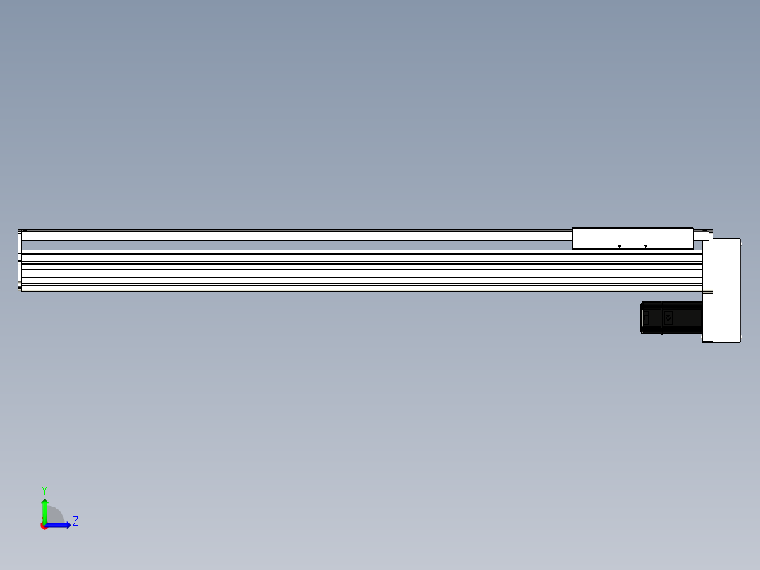 Toyo东佑达直线模组-ETH22-1000-BM-400W左视图