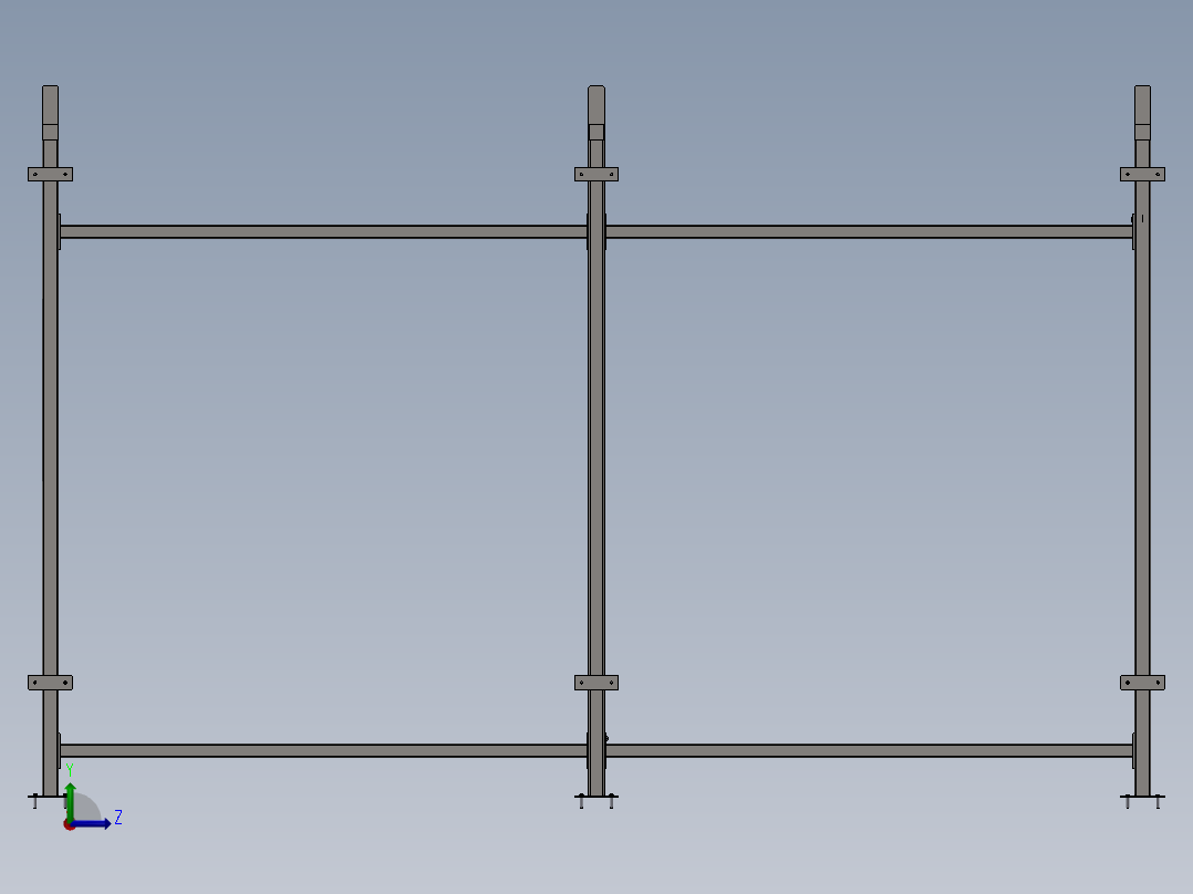A112_钢结构货架左视图