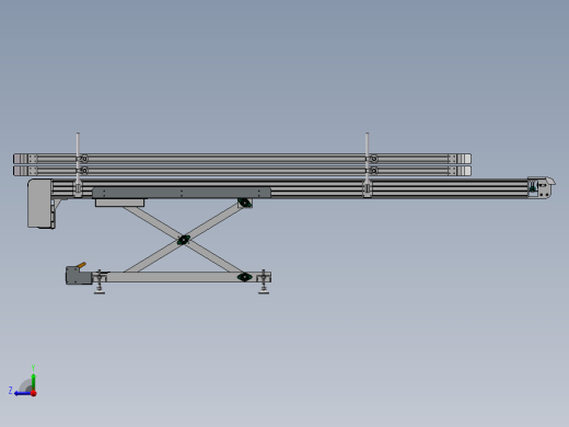 出包传送带3D数模图纸 Solidworks设计右视缩略图