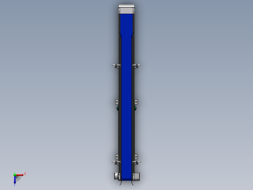 出包传送带3D数模图纸 Solidworks设计俯视缩略图
