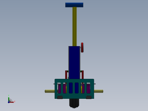 电动叉车模型图前视缩略图