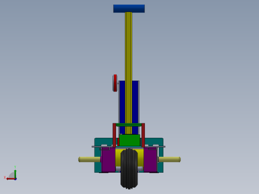 电动叉车模型图后视缩略图