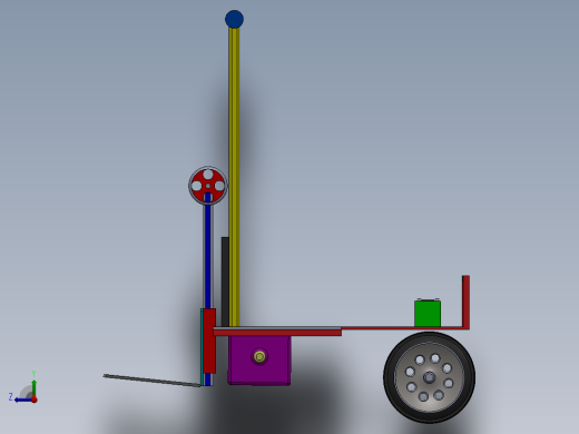 电动叉车模型图右视缩略图