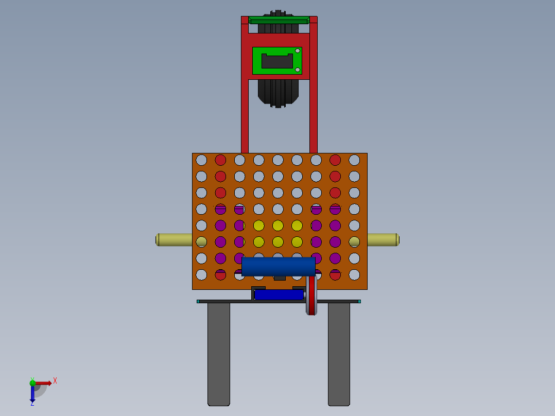 电动叉车模型图俯视图