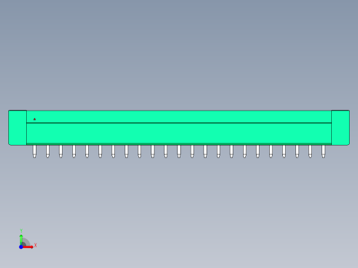 DEGSON 15EDG（公头） 3.5mm 螺钉锁紧，插拔式接线端子 FullPack-15EDGVM-3.5-23P-14-00AH前视缩略图