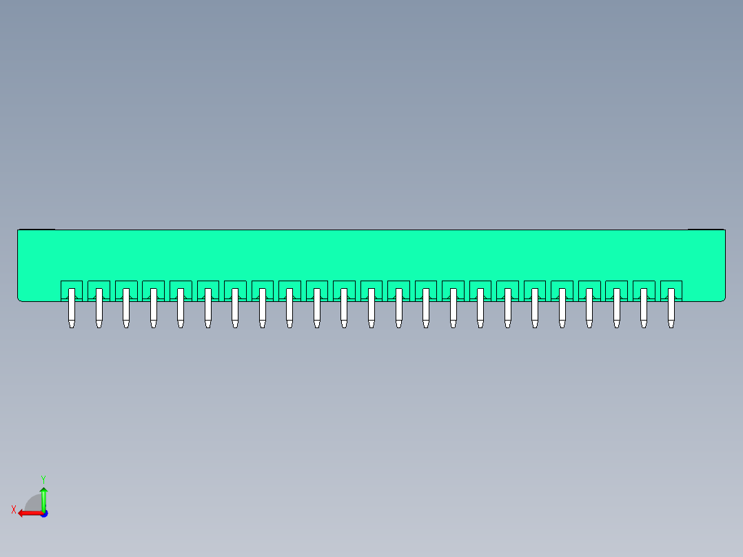 DEGSON 15EDG（公头） 3.5mm 螺钉锁紧，插拔式接线端子 FullPack-15EDGVM-3.5-23P-14-00AH后视图