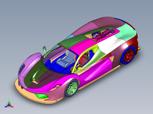 采用立体打印技术的超级跑车