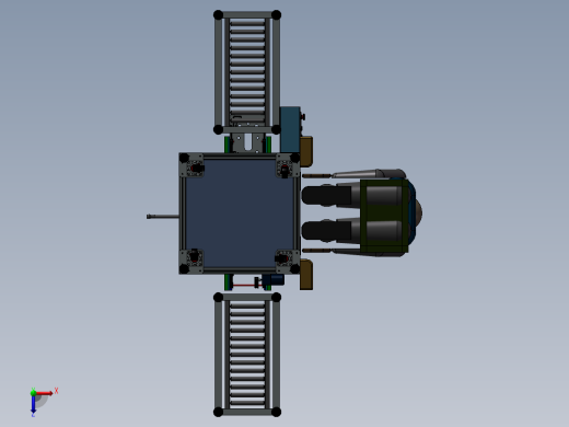 咖啡机底座锁螺丝机俯视缩略图